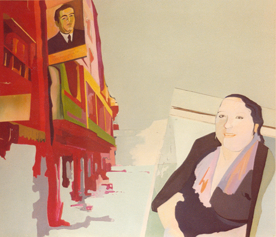 Seta Manoukian, My street (1986) 66x69 cm